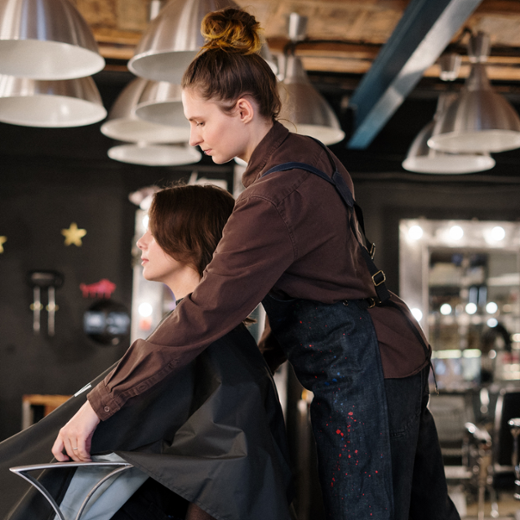 Beautician & Client